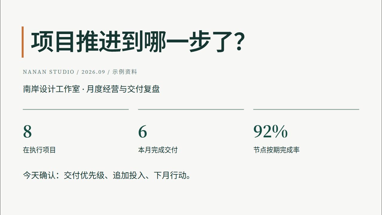 中文会议提案与演示工程预览