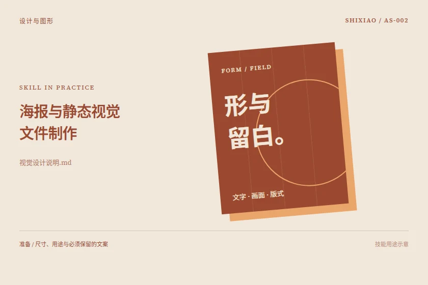 海报与静态视觉文件制作用途示意