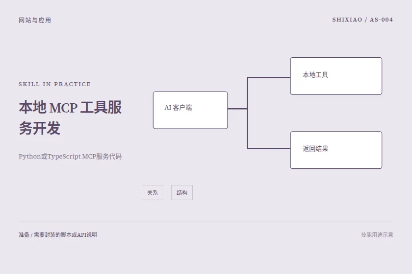 本地 MCP 工具服务开发用途示意
