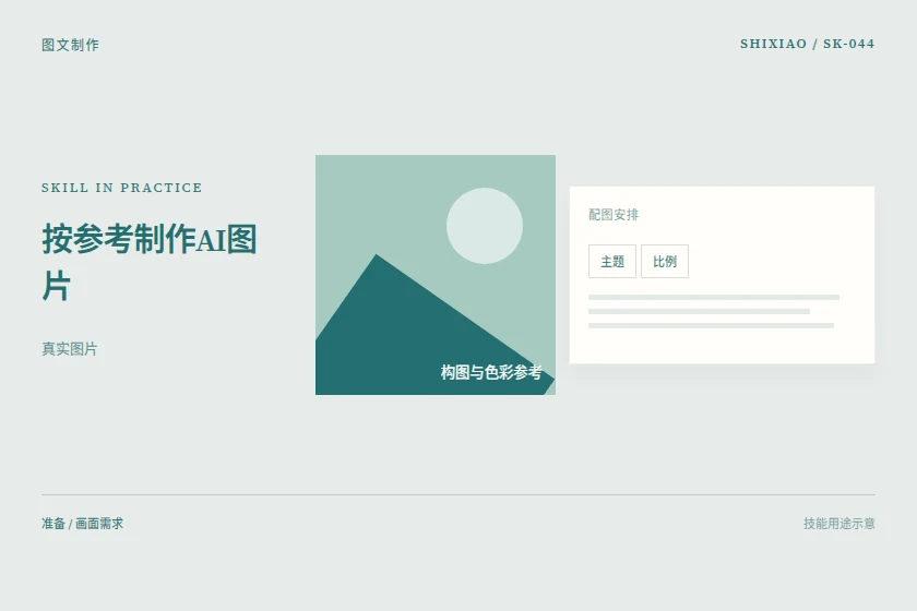 按参考制作AI图片用途示意